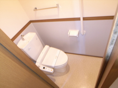 Toilet. Also it comes with a bidet in the bathroom!