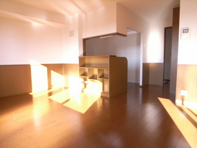 Living and room. Stylish counter kitchen!