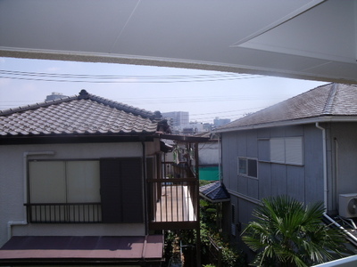 View. A quiet residential area