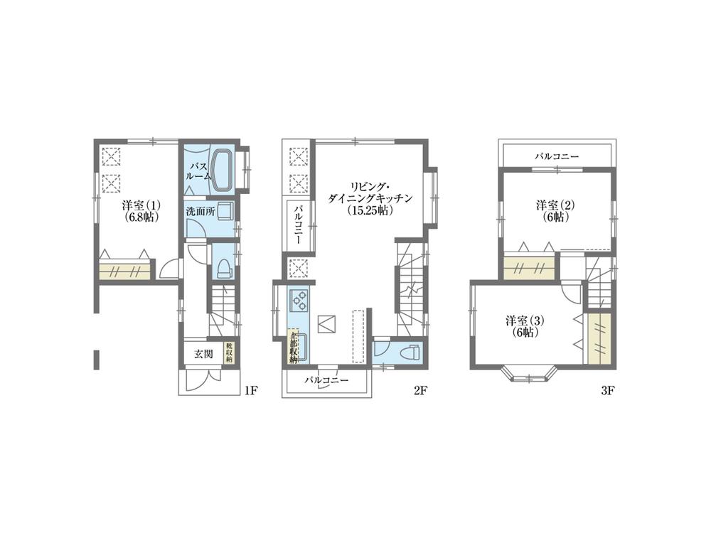 Floor plan. Fresh Town Higashifunahashi 3-chome same specifications