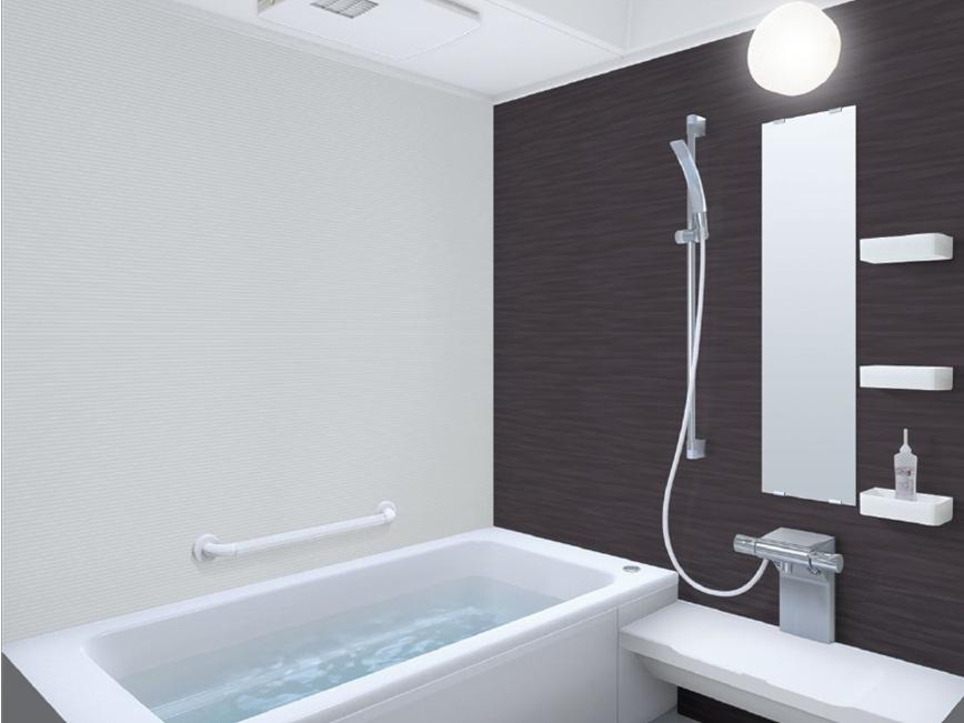  [Fresh Town same specifications] With ventilation function. Hard to feel the coldness in the structure of the heat-insulating material "Thermo floor", Good bathroom and easy to use in the dirt is taken easy cleaning also an Easy "clean floor". Sitz bath is also fun with a bench