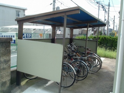 Other common areas. bicycle parking space