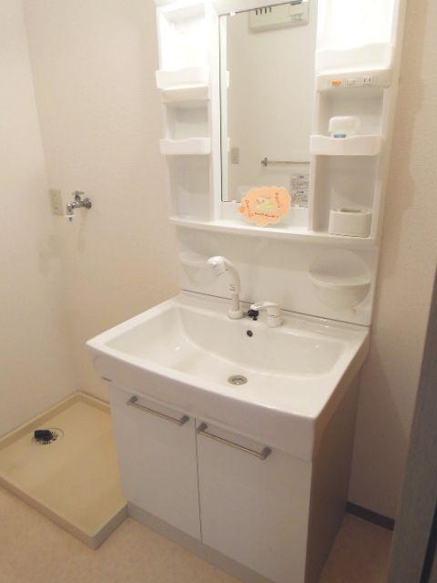 Washroom. With shampoo dresser