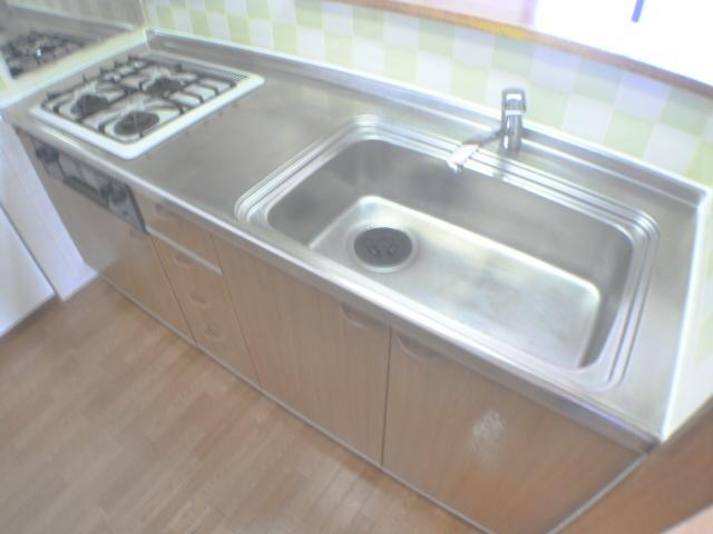 Kitchen. System kitchen counter type. It is a popular secret