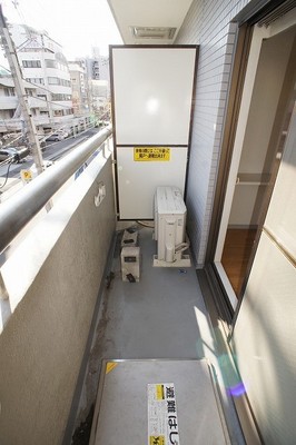 Balcony. Bright balcony facing south.