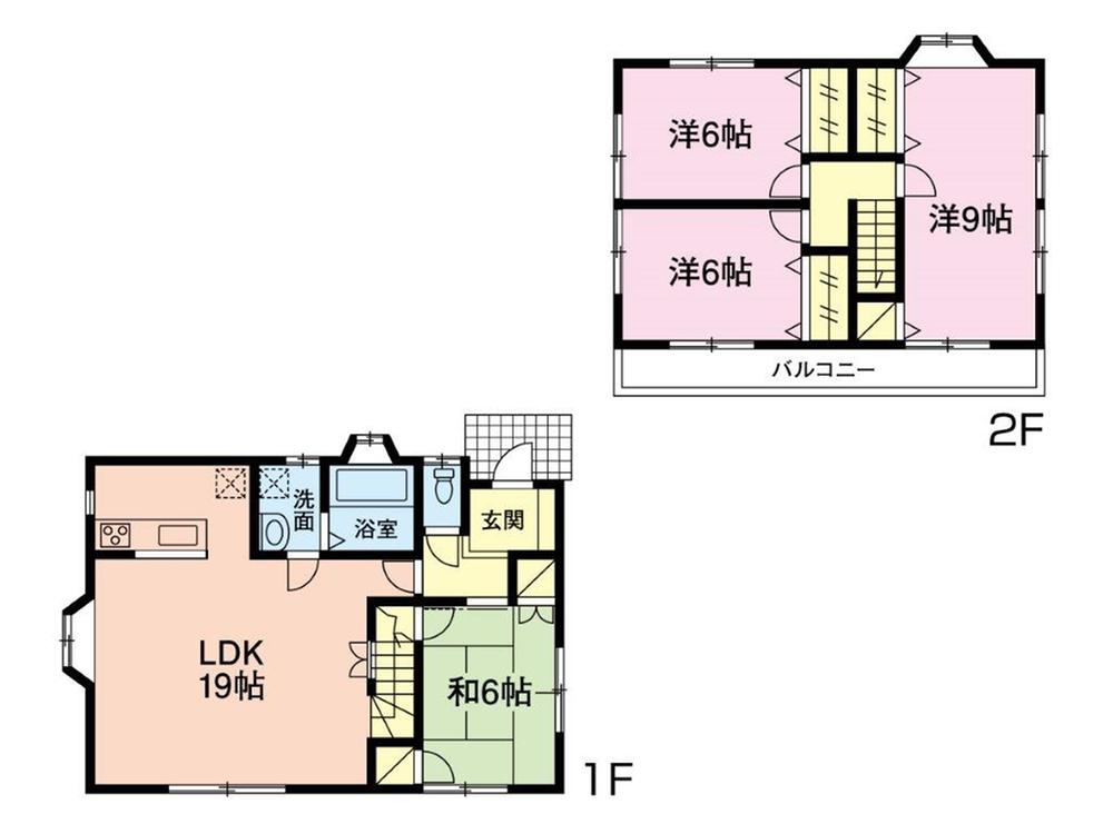 Floor plan. 32,800,000 yen, 4LDK, Land area 100.02 sq m , Building area 98.73 sq m