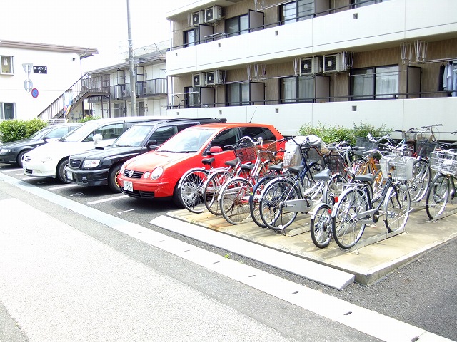 Parking lot. It is on-site parking