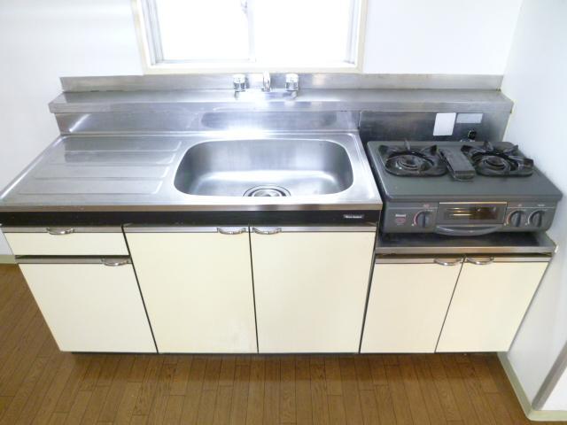 Kitchen. It is with gas stove.