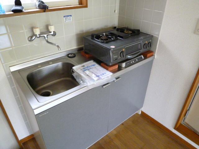 Kitchen. It currently gas stove is removed