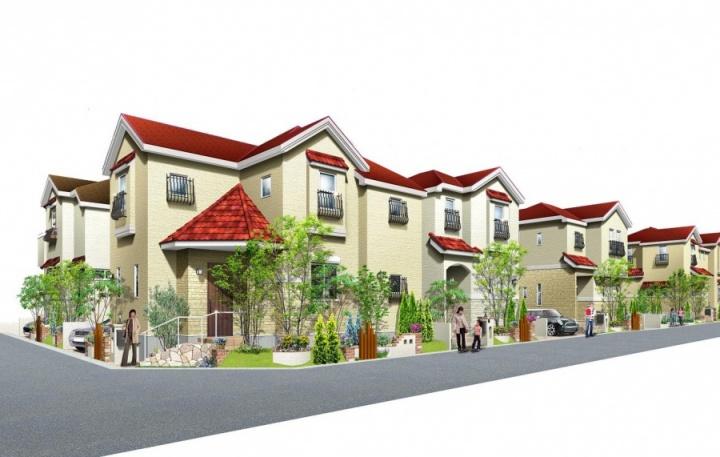 Local appearance photo. Show of the city was different for each as facial expressions 26 House is connected to the long city block shape in east and west, Walking creates a fun roadside landscape.