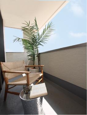 Other Equipment. Balcony, such as the open terrace you can enjoy the outdoor space without getting wet in the rain.
