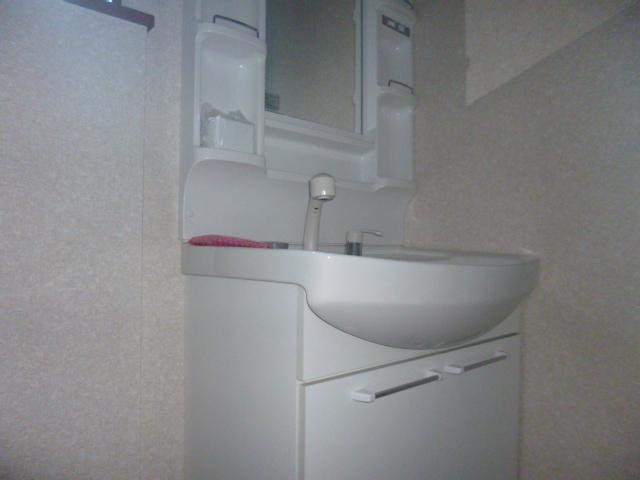 Wash basin, toilet. Finally was model house complete (4 Building).