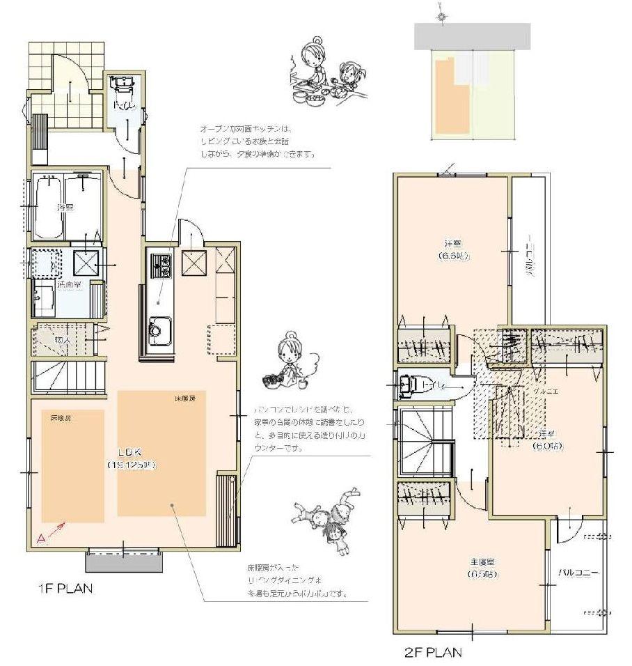 Floor plan. 27,800,000 yen, 3LDK, Land area 80.58 sq m , It is a building area of ​​89.23 sq m floor plan