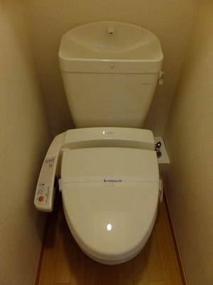 Toilet. With warm water washing toilet seat