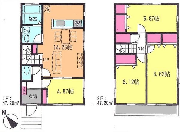 Floor plan. 23.8 million yen, 3LDK + S (storeroom), Land area 104.3 sq m , If the building area 94.4 sq m drawings and the present situation is different will honor the current state