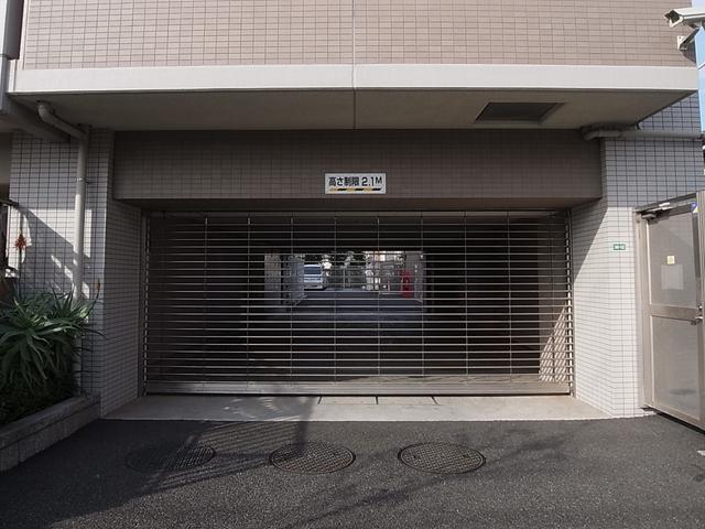 Parking lot. Parking Entrance