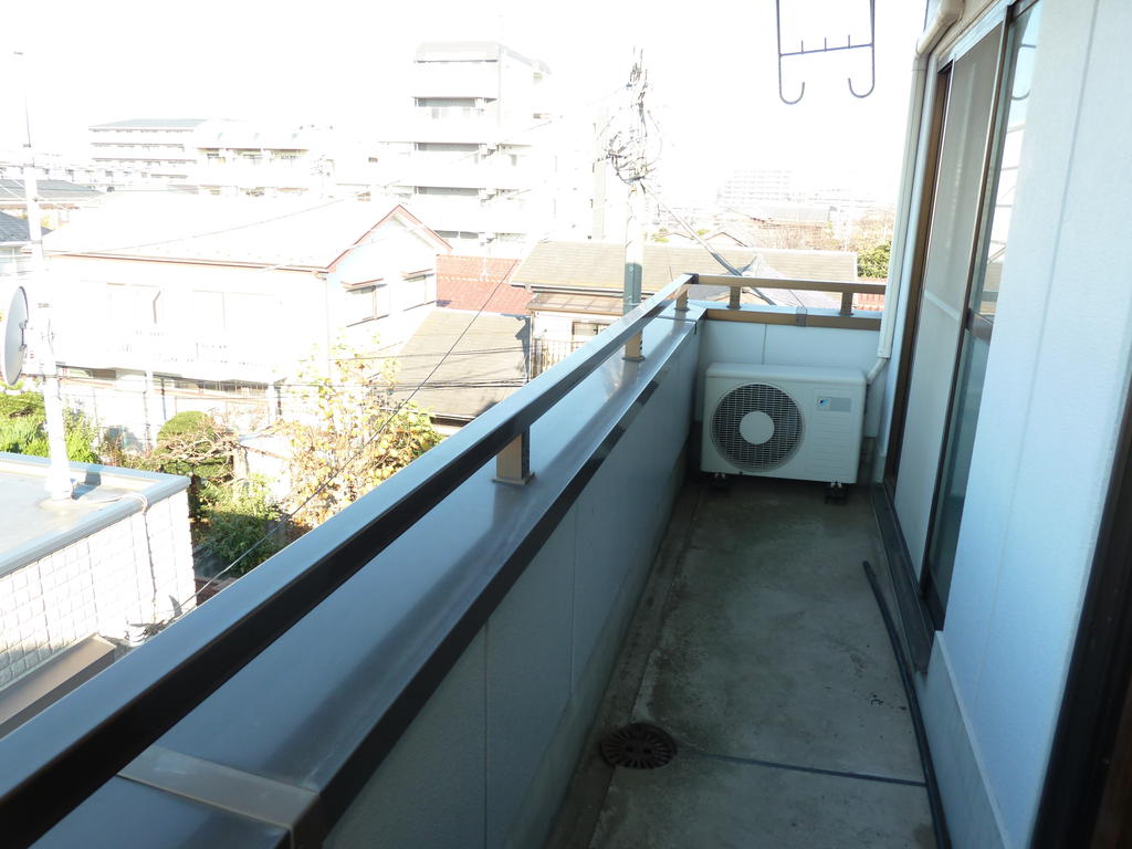 Balcony. Balcony in the sun will delight even your washing products.