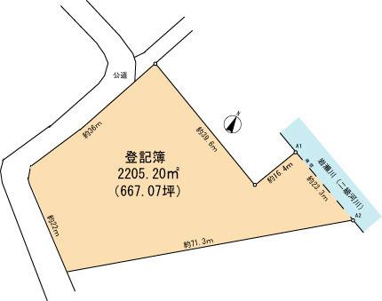 Compartment figure. Land price 53 million yen, Land area 2205.2 sq m