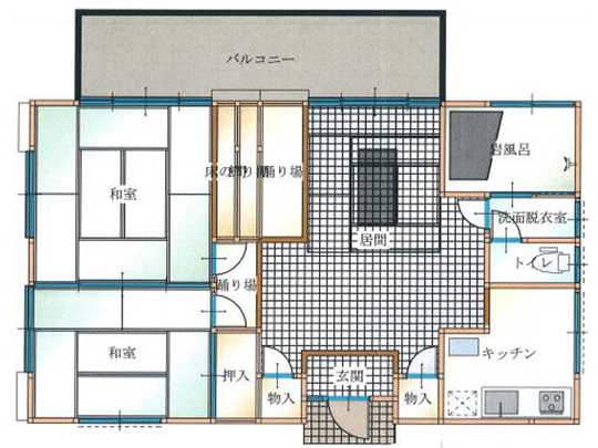 Floor plan. 5.1 million yen, 2DK, Land area 246.86 sq m , Building area 68.75 sq m