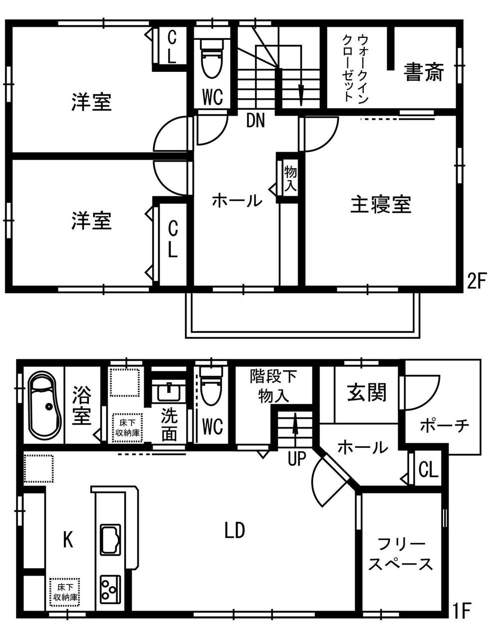 Floor plan. 26.5 million yen, 3LDK + S (storeroom), Land area 158.71 sq m , Building area 99.46 sq m