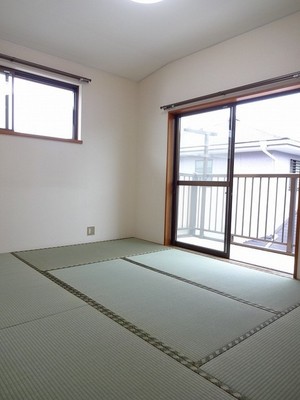 Living and room. Two-sided lighting, The second floor of a Japanese-style room with a closet of with upper closet.