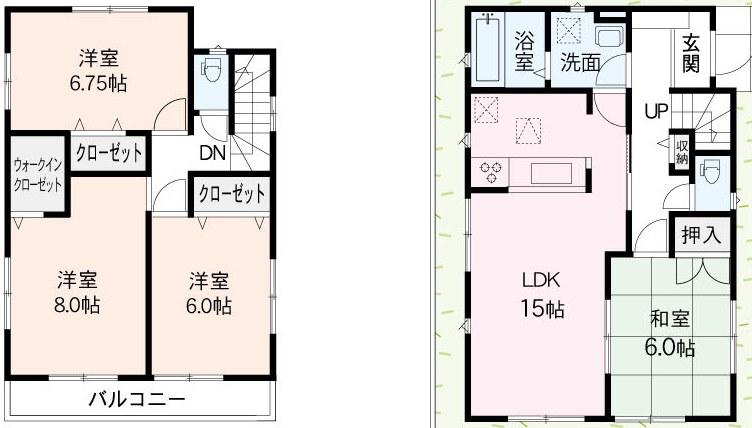 Floor plan. (3 Building), Price 22,900,000 yen, 4LDK+S, Land area 137.96 sq m , Building area 99.77 sq m