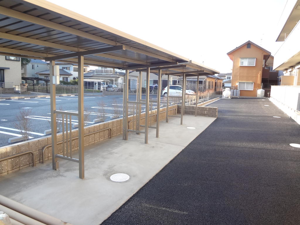 Other common areas. Wide Covered bicycle parking