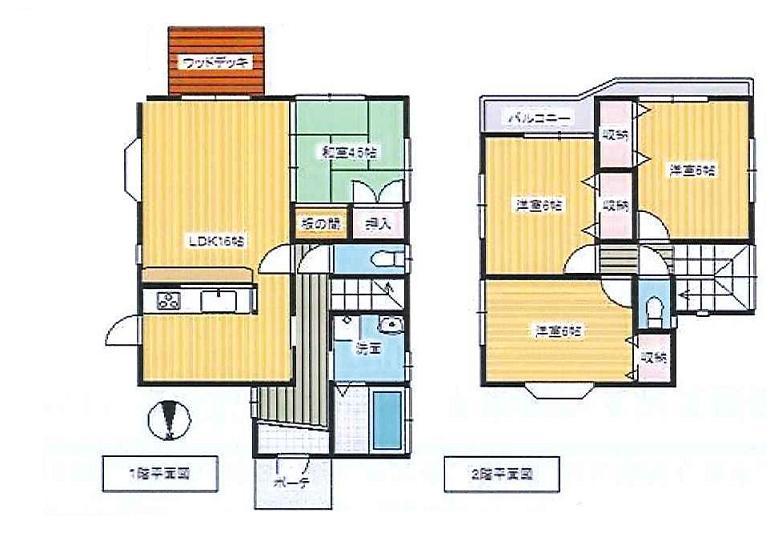 Floor plan. 19.5 million yen, 4LDK, Land area 139.4 sq m , Building area 92.73 sq m