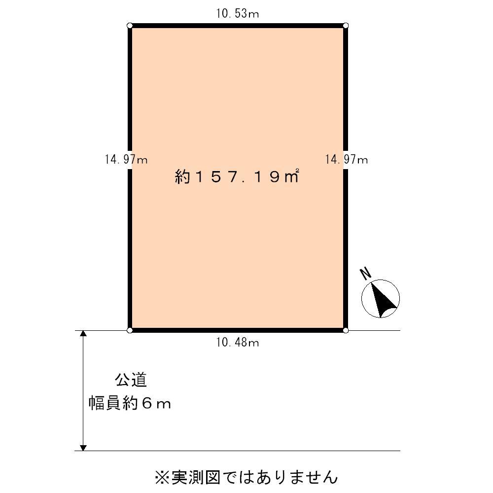 Compartment figure. Land price 5.3 million yen, Land area 157.19 sq m