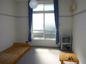 Living and room. tv set, Air conditioning, curtain, table, Bed rooms