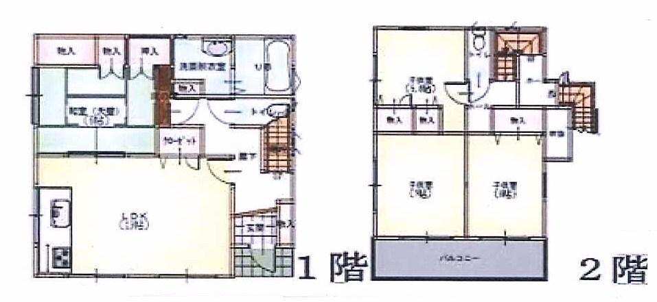 Floor plan. 22.5 million yen, 4LDK + S (storeroom), Land area 175.16 sq m , Building area 101.02 sq m