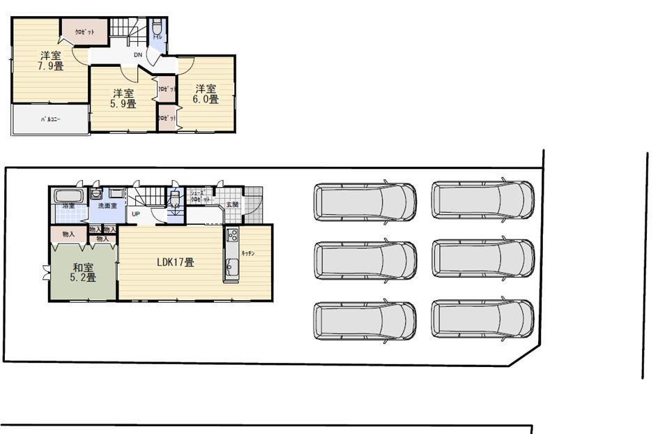 Other building plan example. Building plan example (A section) Building price 11,950,000 yen Building area 101.01 sq m (30.55 square meters)