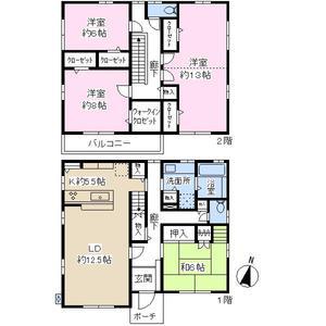 Floor plan. 34,800,000 yen, 4LDK, Land area 188.97 sq m , Building area 137.83 sq m