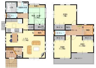 Floor plan. 29,900,000 yen, 4LDK, Land area 126.62 sq m , Building area 99.78 sq m