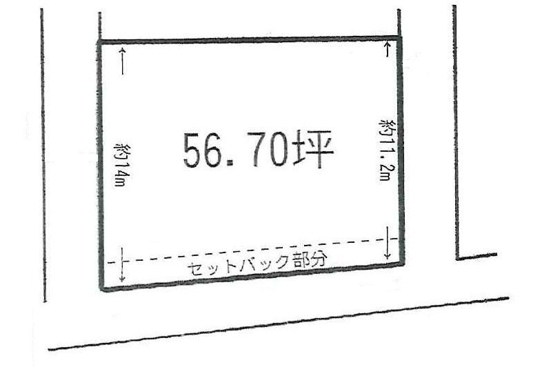 Compartment figure. Land price 7.8 million yen, Land area 187.46 sq m