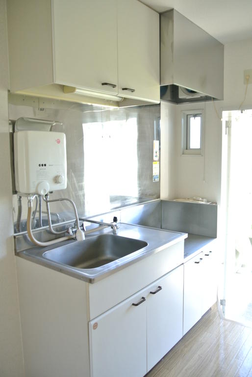 Kitchen. Water heater with kitchen