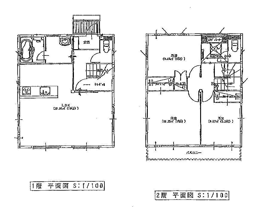 Floor plan. 23.8 million yen, 3LDK + S (storeroom), Land area 122.32 sq m , Building area 92.74 sq m