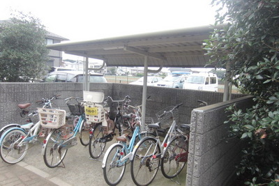 Other common areas. Happy Covered bicycle parking.