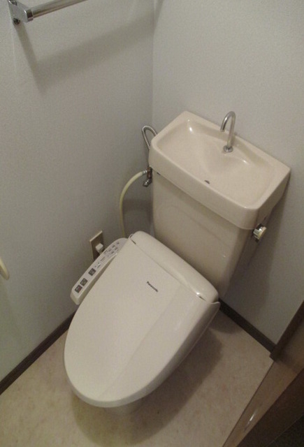 Toilet. Washlet is with.