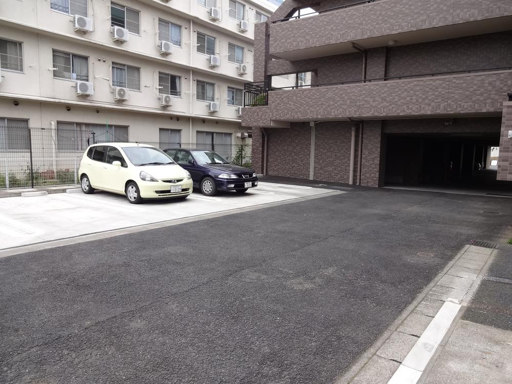 Parking lot. Common areas