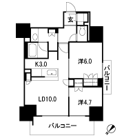 Floor: 2LDK + SIC, the occupied area: 55.49 sq m, Price: 32.7 million yen, currently on sale