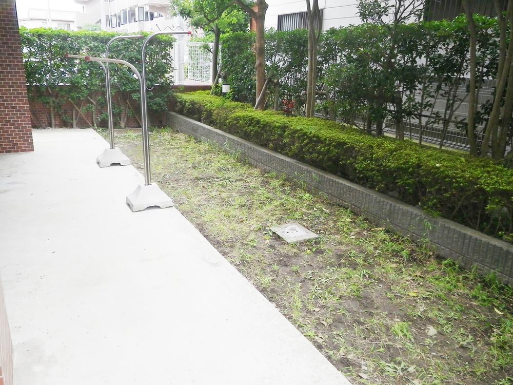 Garden. Spacious garden is attractive