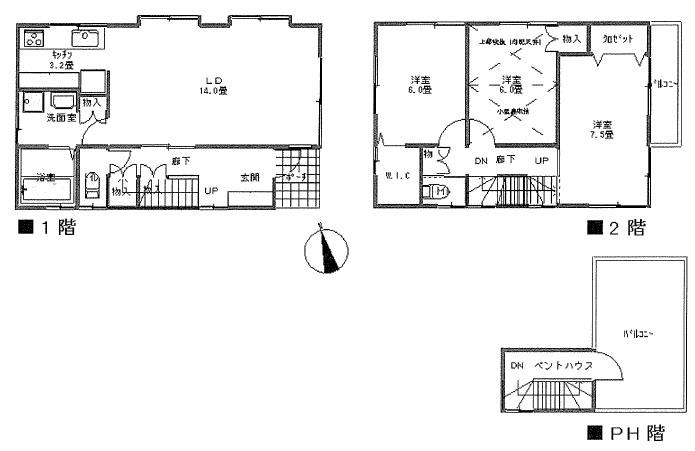 Floor plan. 29,800,000 yen, 3LDK, Land area 105.01 sq m , Building area 96.42 sq m