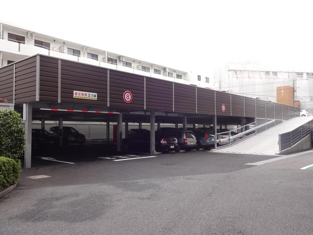 Parking lot. Common areas