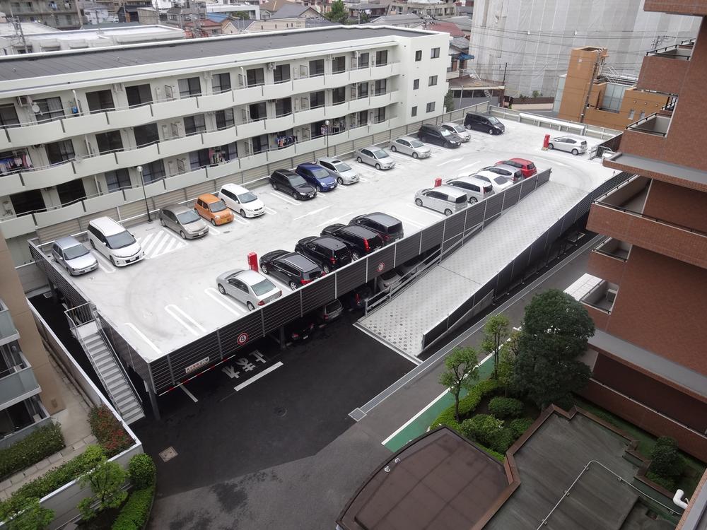 Parking lot. Common areas