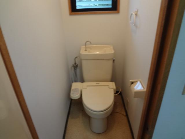 Toilet. With warm water washing toilet seat