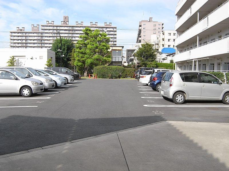 Parking lot. Plane parking