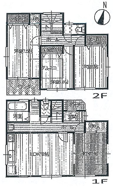 Floor plan. 34,800,000 yen, 4LDK, Land area 94.53 sq m , Building area 91.91 sq m