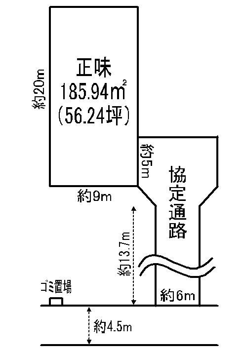 Compartment figure. Land price 18 million yen, Land area 243.77 sq m