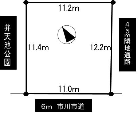Compartment figure. Land price 17.8 million yen, Land area 132.26 sq m compartment view